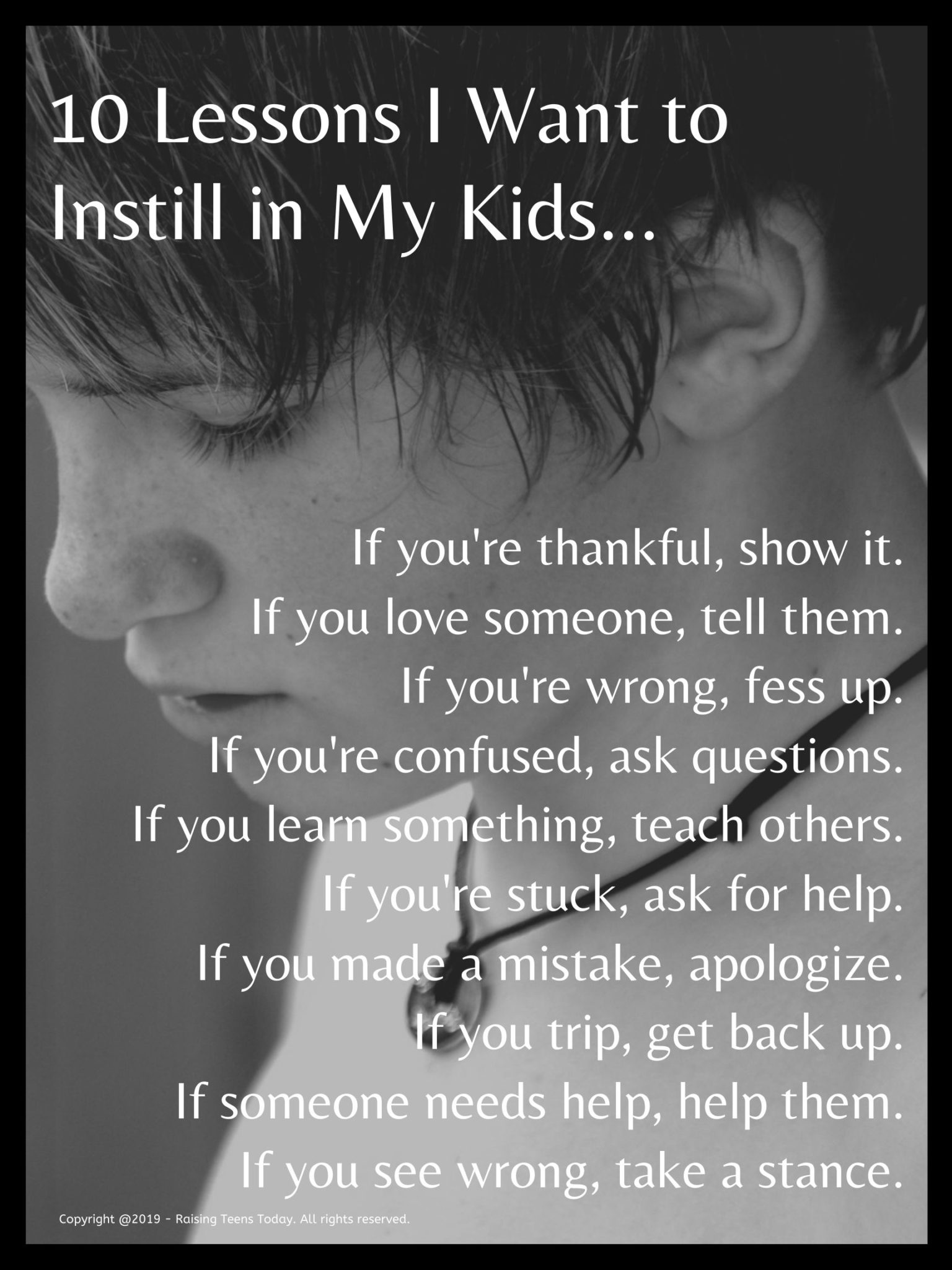10 Life Lessons Every Parent Should Instill in Their Kids - Raising ...